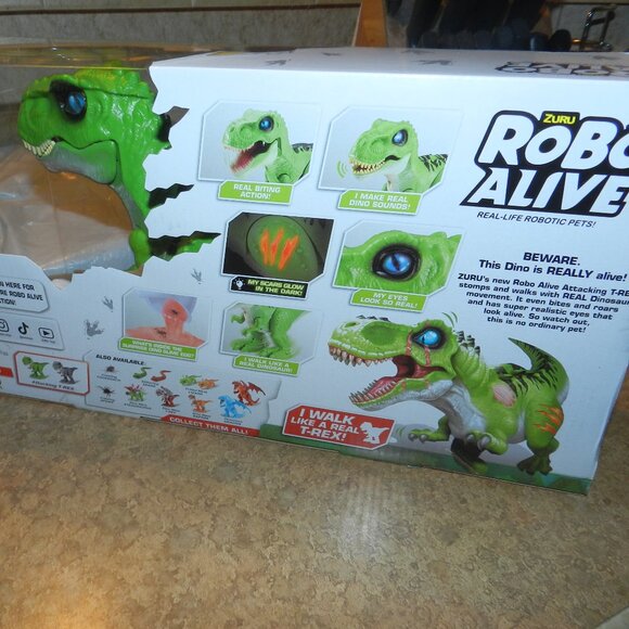 Zuru Robo Alive Real Life Robotic Pet Walking T-Rex Dinosaur BNWT🆕⌚📦🏃💨🚚 - Picture 9 of 16